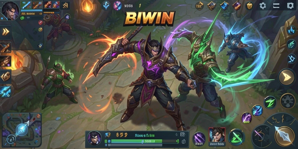 Gameplay seru dari BIWIN dalam aksi pertempuran MOBA.