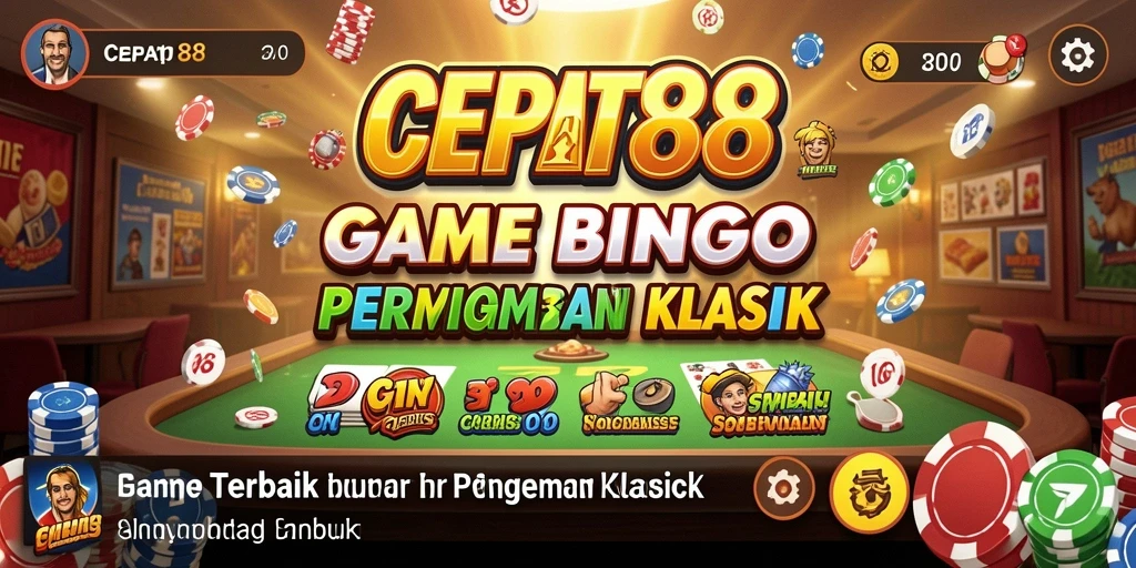Tampilan menarik dari permainan Bingo di CEPAT88 dengan berbagai tema.