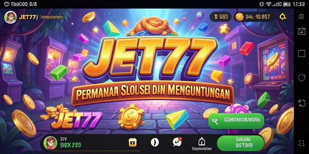 Tampilan gameplay menarik dari permainan Slot JET77.