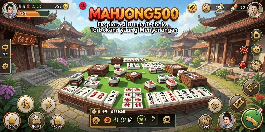 Gameplay menarik di dunia terbuka MAHJONG500 dengan grafik memukau.