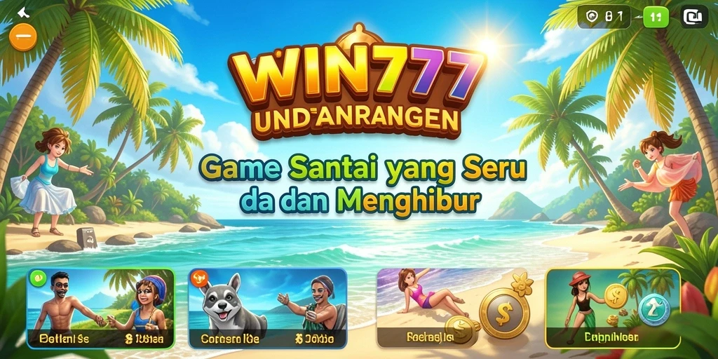 Tampilan gameplay yang ceria dan menyenangkan dari WIN777.